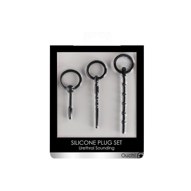 Set of 3 Urethral Sounding Silicona