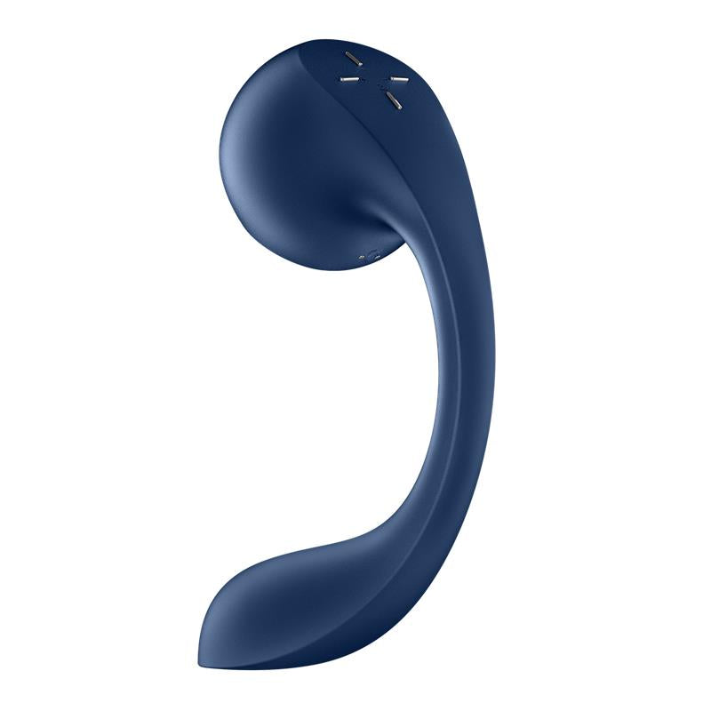 Pro Wave 4 Clit Sucker with Connect App Dark Blue