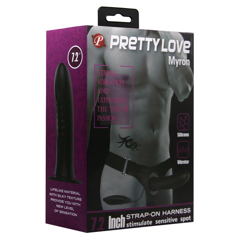 Myron Strap On with Vibrating Dildo 72