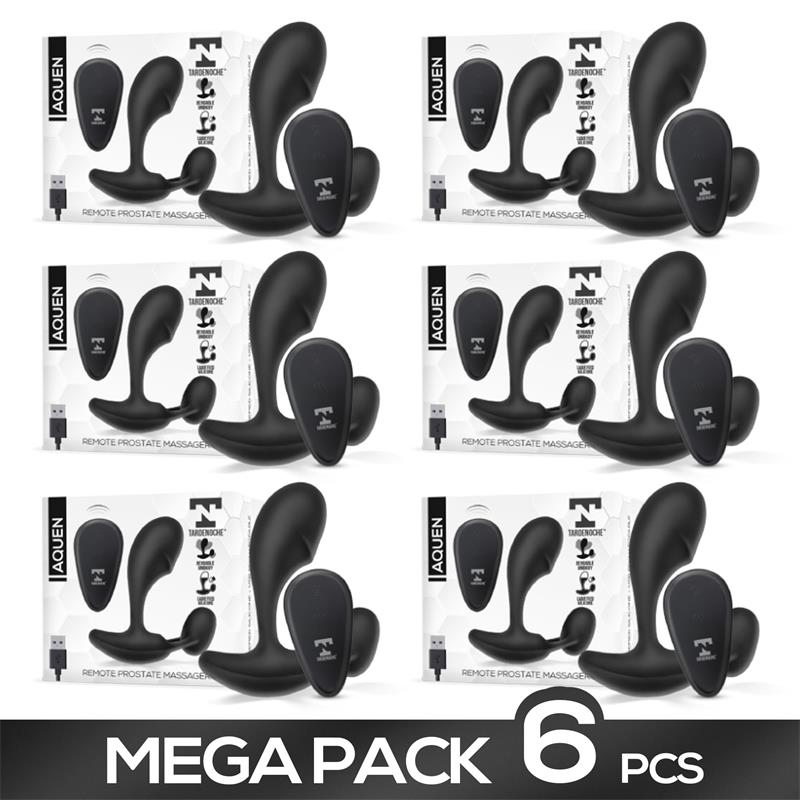 Pack of 6 Aquen Remote Prostate Massager