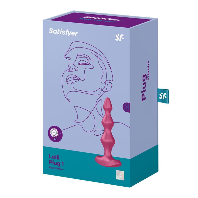 Butt Plug with Vibration Lolli Plug 1 Berry