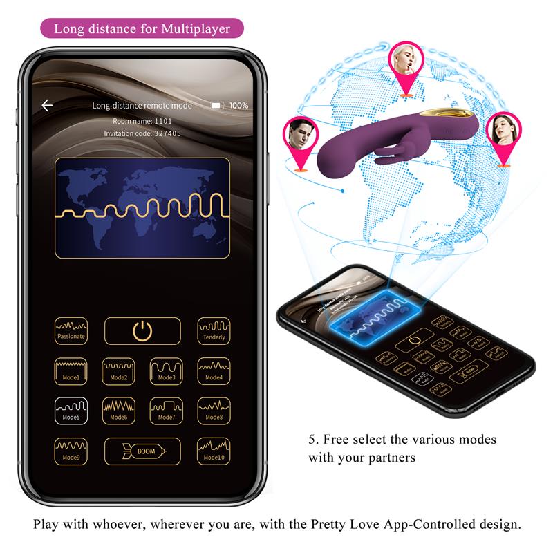 Liam G Spot Vibrator Silicone with App Purple