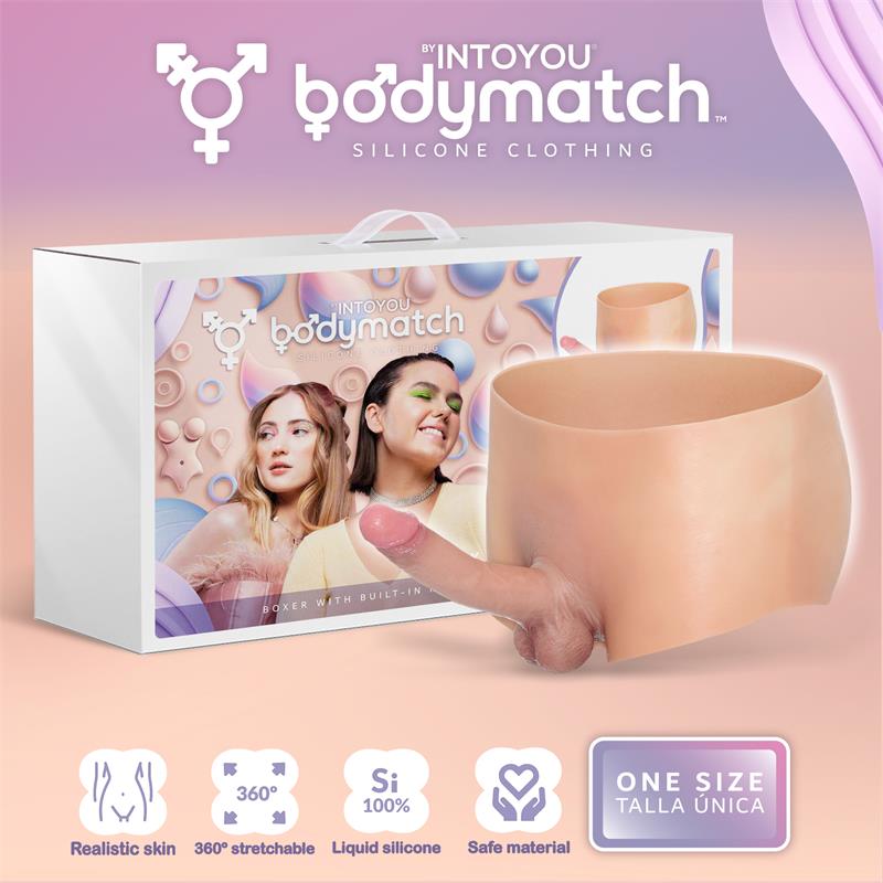 Blayke Boxer with 18 cm Built in Penis Liquid Silicone One Size