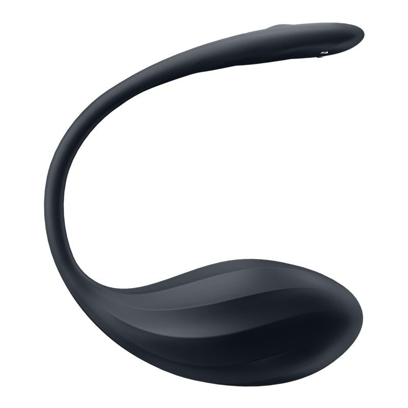 Ribbed Petal Panty Vibrator APP Black