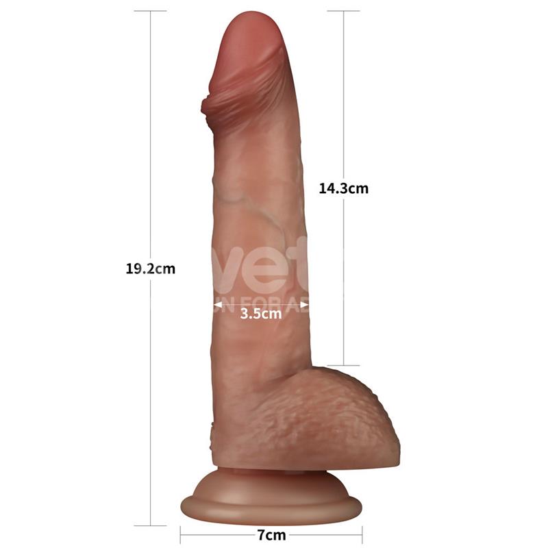 Sliding Pro Dildo Sliding Skin Dual Layer 75