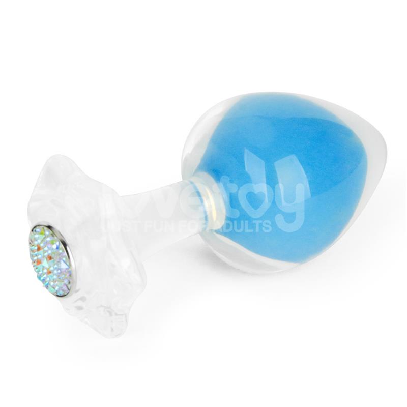 Gemoria Silicone Butt Plug Internal Steel Ball Glow in the Dark