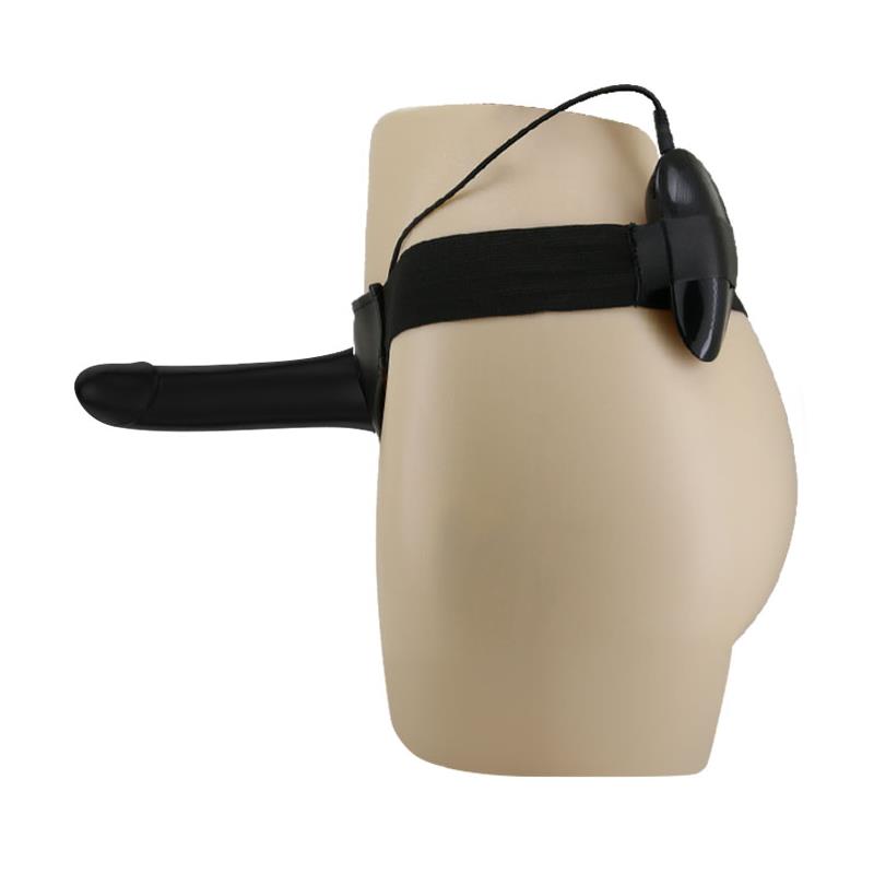 Vibrating Strap On with Hollow Dildo Vito