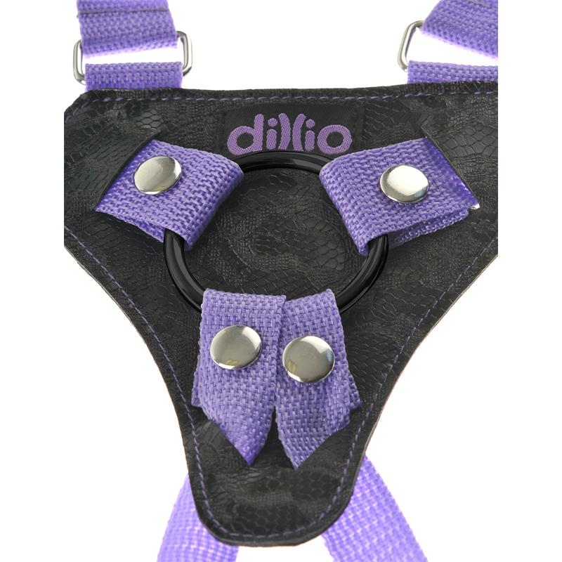 7 Strap On Suspender Harness Set Purple
