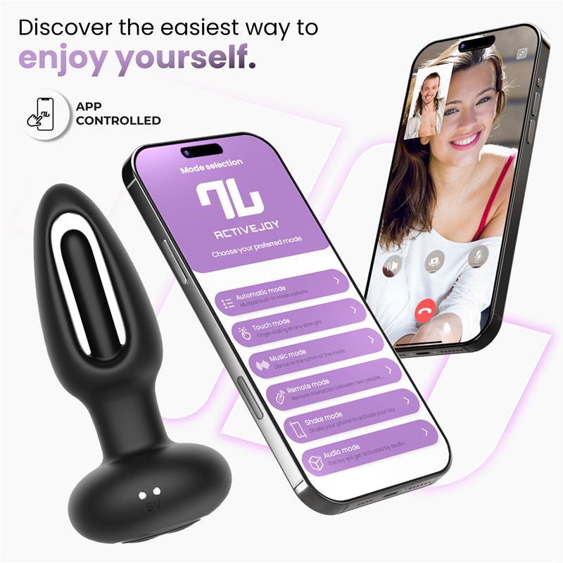 Zack Anal Plug with Flipping Tongue and Vibration with App