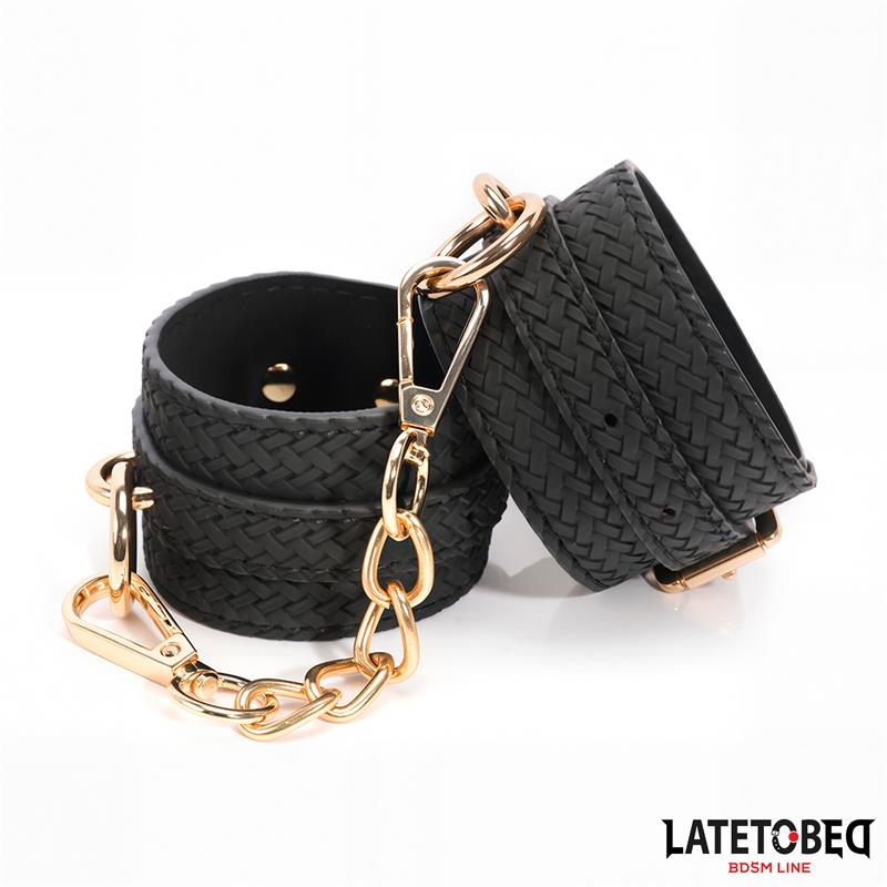 Weaving patterns wrist cuff Golden Chain