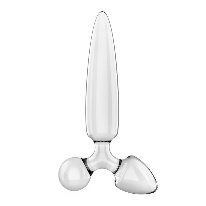 Triple Crystal 1 Glass Dildo