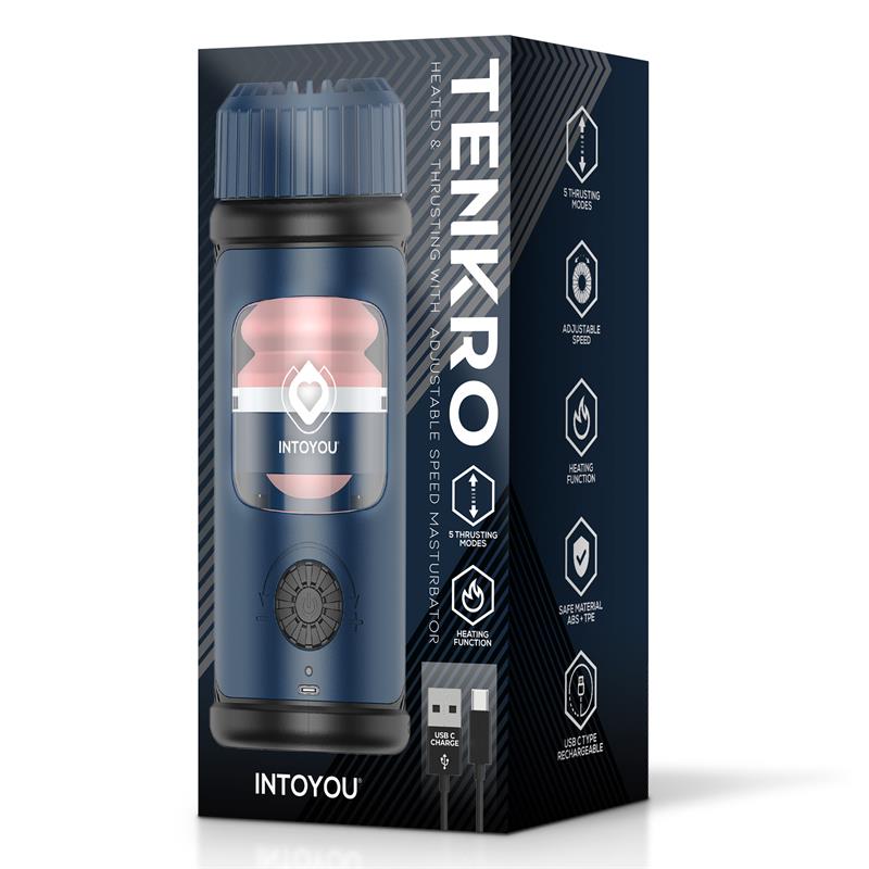 Tenkro Masturbator wit Thrusting and Heat USB C