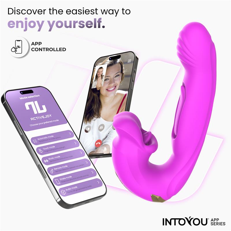 Bimby Biting and Double Tongue Tapping Vibrator with App