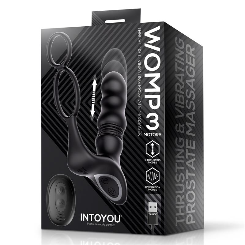Womp Prostate Massager with Vibration Thrusting and Remote