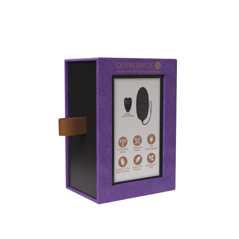 Vibrating Egg with Remote Control Ocean Breeze 20 Purple