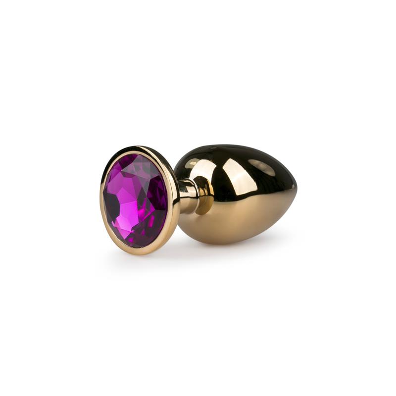Metal Butt Plug No 6 Gold Purple