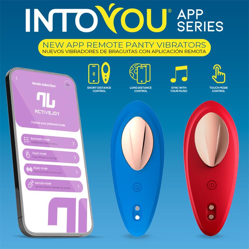 Silicone Panty Vibrator with App Blue
