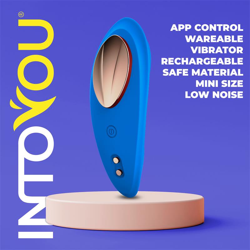 Silicone Panty Vibrator with App Blue