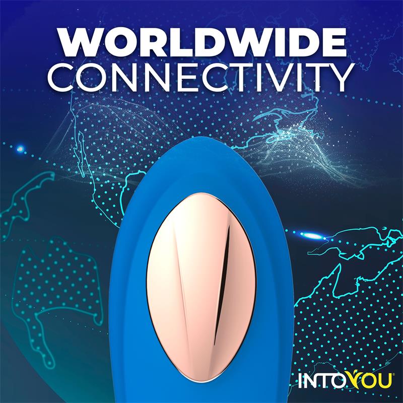 Silicone Panty Vibrator with App Blue