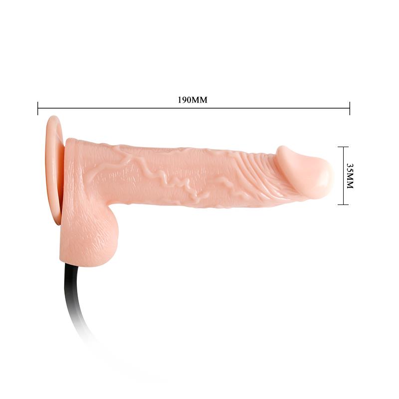 Baile Vibrating Dildo with Pump Flesh