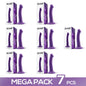 Pack of 7 Bouncy Dildo Liquid Silicone Flexible 65 165 cm