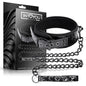 Collar with Leash Sapphire Vegan Leather