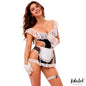 Rylee Bodysuit Apron Gloves and Leg Ring Costume