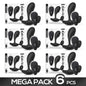 Pack of 6 Aquen Remote Prostate Massager