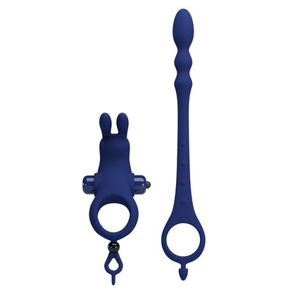 Vibrating Penis Ring with Anal Chain