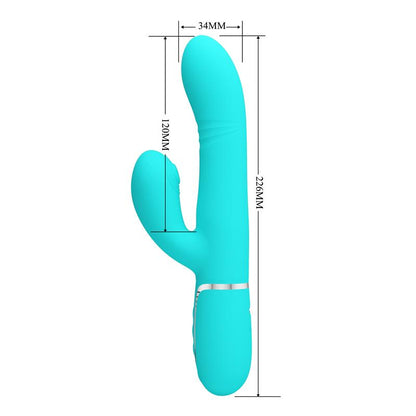 Mariana Vibrator 4 in 1 Silicone Turquoise