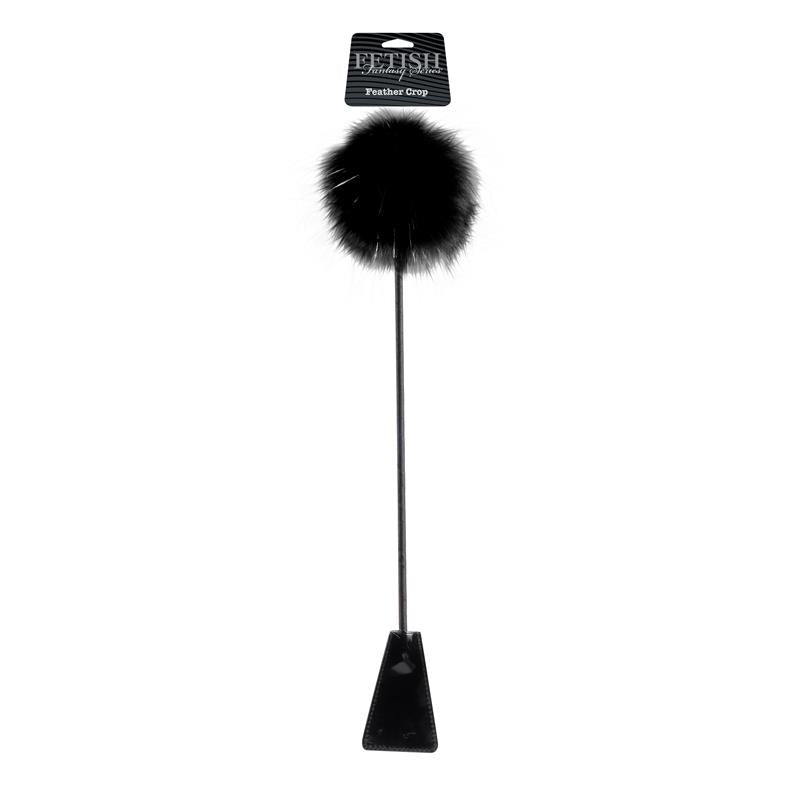 Fetish Fantasy Limited Edition Feather Crop Black
