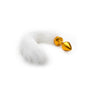 Shots Ouch White Tail Buttplug Gold