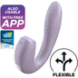 Sunray Clitoris Sucker and Vibe 2 in 1 Super Flexible Lilac