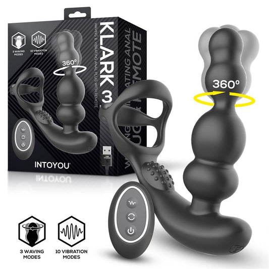 Klark Waving and Vibrating Plug with Remote