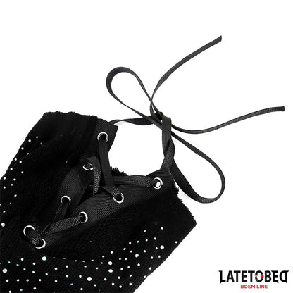 Lace Hood with Shiny Diamonds
