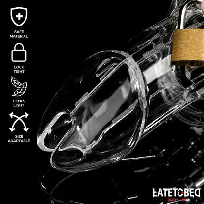 Chastity Cage Universal Long Clear