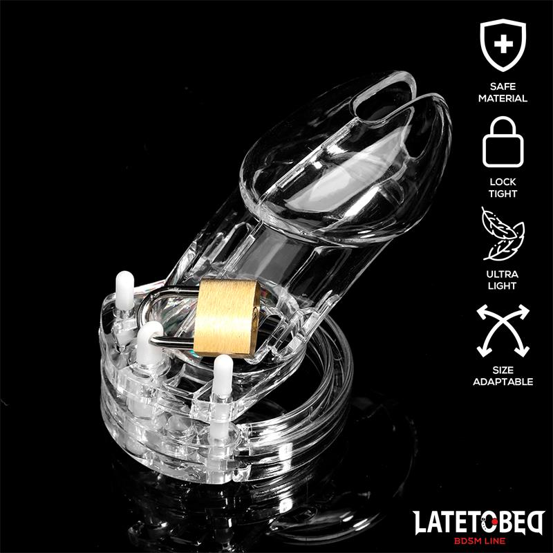 Chastity Cage Universal Long Clear