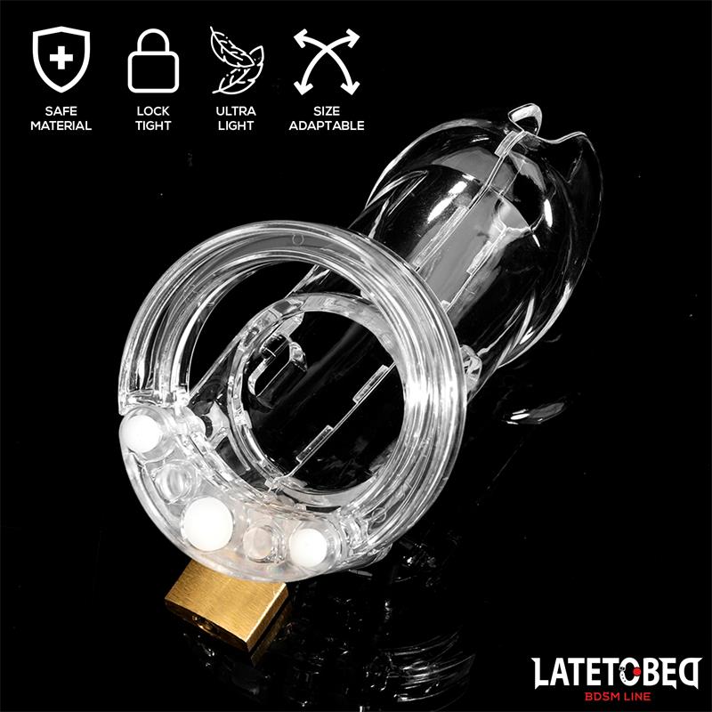 Chastity Cage Universal Long Clear