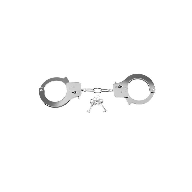 Designer Metal Handcuffs Silver