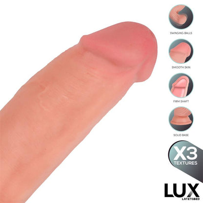 Dirk Triple Density Dildo with Swinging Balls 10