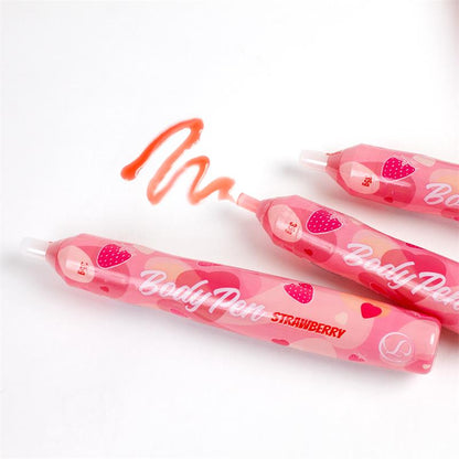 Body Pen Display 24 units 12 Strawberry 12 Chocolate