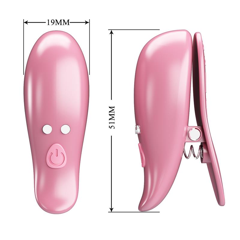 Cailey Nipple Clamps with Vibration and Remote