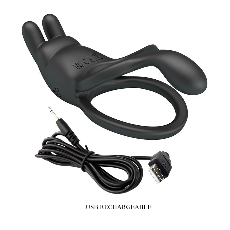 Seth Vibrating Double Cock Ring