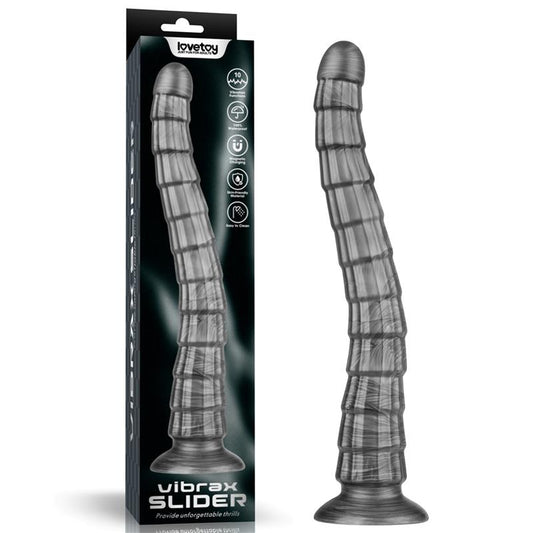 Vibrax Slider Anal Dildo with Vibration King Sized 145