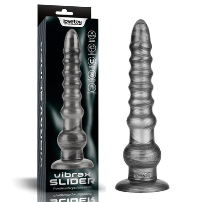 Vibrax Slider Anal Dildo with Vibration King Sized 125
