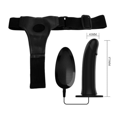 Vibrating Strap On with Hollow Dildo Vito