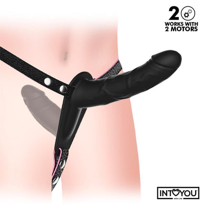 Jordan Strap on with Double Vibrating Dildo and Remote