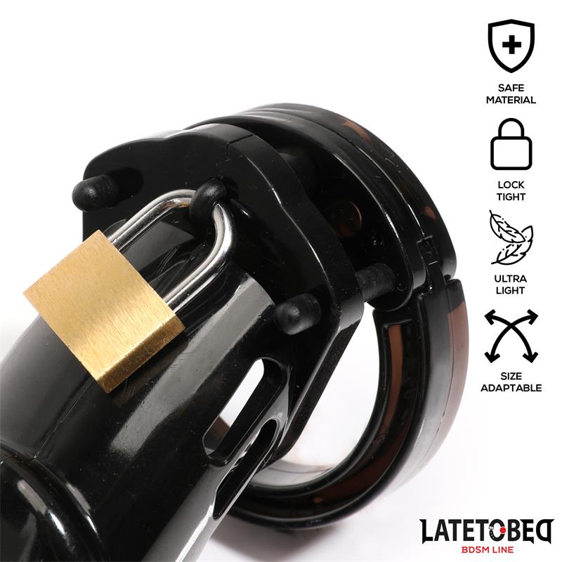 Chastity Penis Cage Long Black