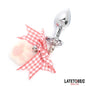 Anal Plug with Jewel and Pompon
