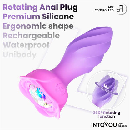 Moxy Butt Plug with Rotation 360º with App